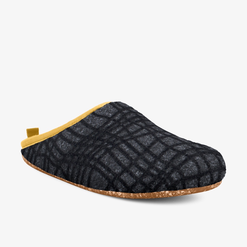 Pantuflas Camper Wabi Mujer - Negras/Gris | Camper Online + 9826VFYCP